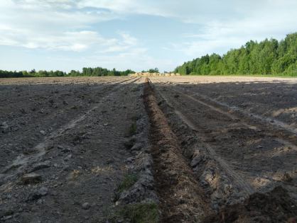 Засыпка посадочного субстрата